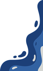 paper cut wave design frame 