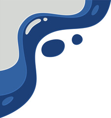 paper cut wave design frame 