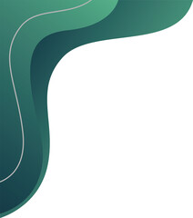 paper cut wave design frame 