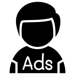 T-shirt banner advertising icon