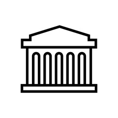 greek temple icon