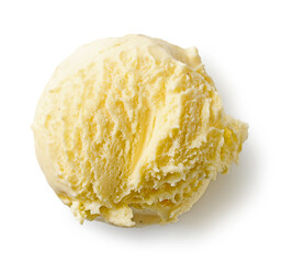 vanilla ice cream ball