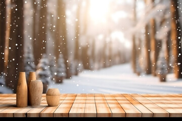 winter and christmas backgrounds, tree decorations, santa claus with gifts, snowman in the snow, christmas gift boxes	