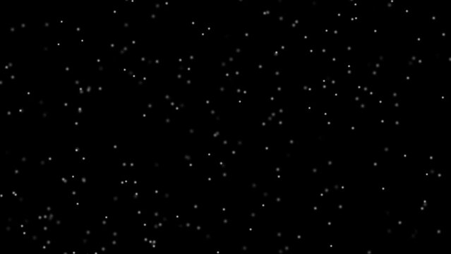 falling snow background, 4K animation