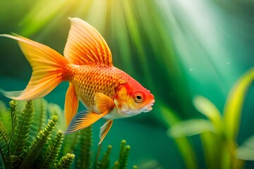 goldfish in aquarium