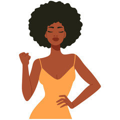 Empowered Afro American Woman