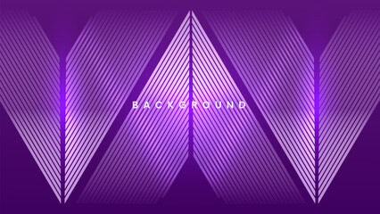 Triangle purple background. Bright space with lines effect texture