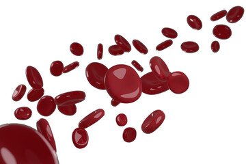 Red blood cell 3D render