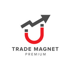 trade magnet logo vector icon illustration