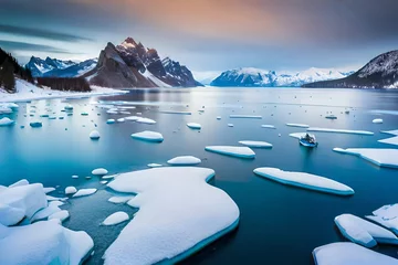 Foto op Canvas iceberg in polar regions © Sofia Saif