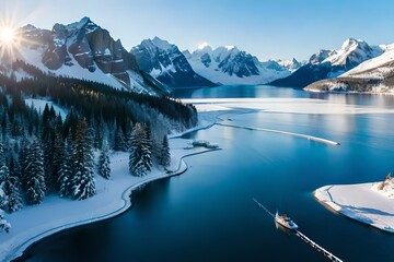 lake in the mountains