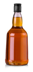 Whiskey bottle isolated over a white background with clipping path