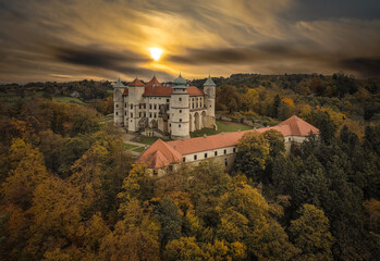 Castle in Wisnicz, the largest castle in Lesser Poland after Wawel, Poland.