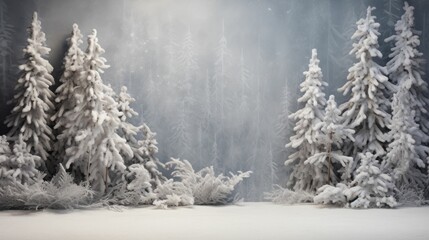 Naklejka premium AI generated illustration of a Christmas background featuring an array of traditional decorations