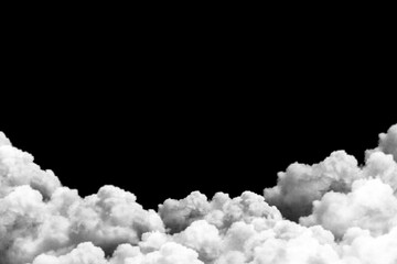 white clouds in the sky background black