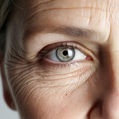 Fototapeta premium Elderly woman cosmetic