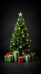 christmas tree background, xmas celebration background