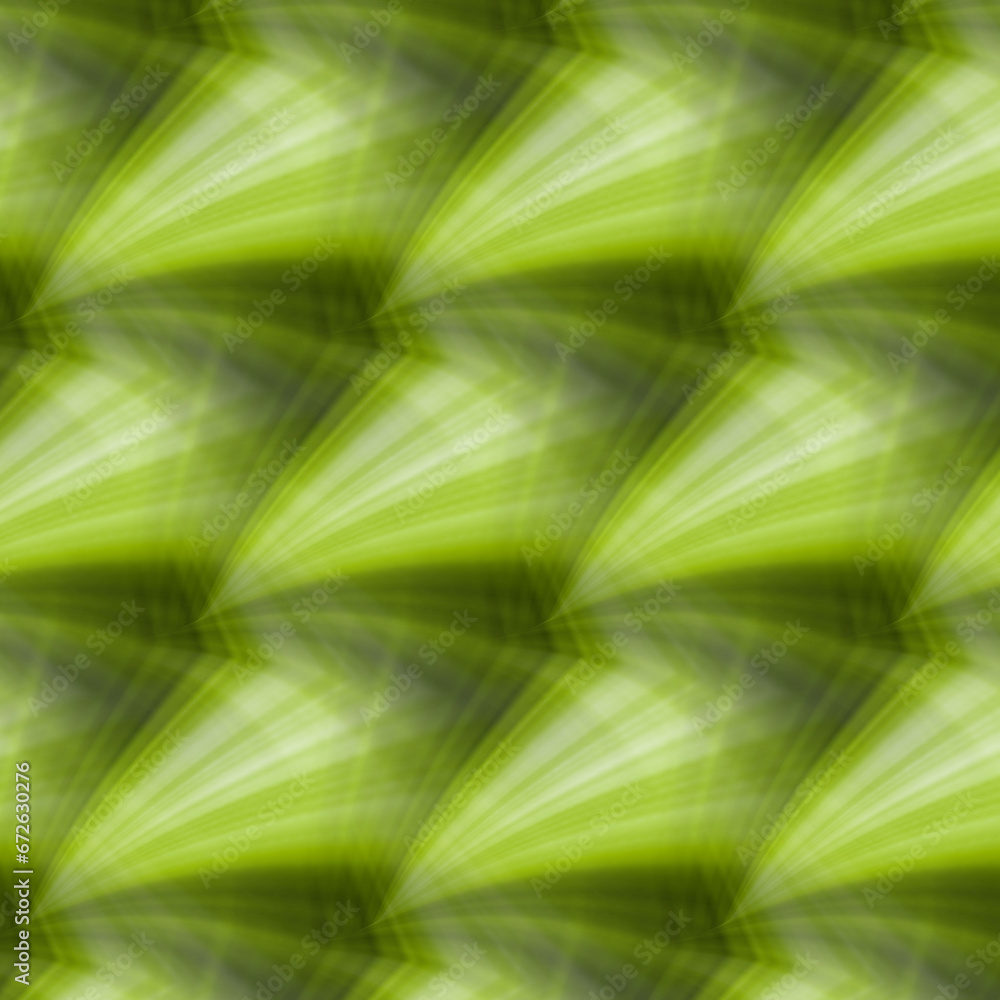 Poster repeating tessellation in lime green patterns on a black background