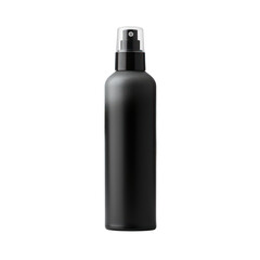 black mist bottle spray mockup isolated on transparent background,transparency 