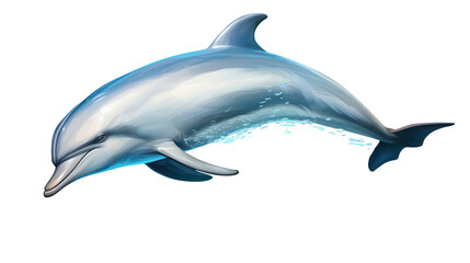 Dolphin isolated on transparent background,transparency 