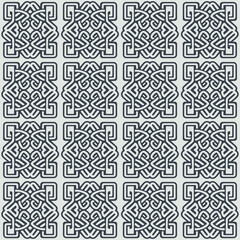 Celtic seamless pattern. Abstract vintage geometric wallpaper. Vector illustration.