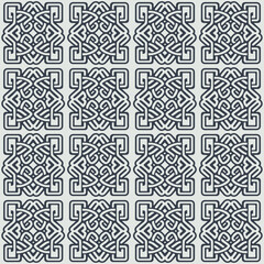 Celtic seamless pattern. Abstract vintage geometric wallpaper. Vector illustration.