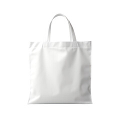 White fabric shopping bag isolated on transparent background,transparency 