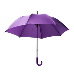 Purple umbrella isolated on transparent background,transparency 