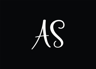 AS letter logo design and monogram logo