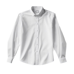 white shirt mockup isolated on transparent background,transparency 