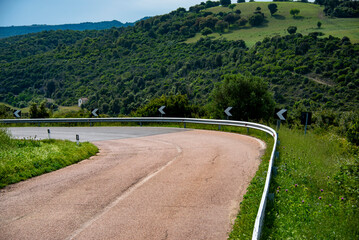 Mountain Road SS198 - Sardinia - Italy