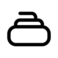 Fototapeta premium curling line icon