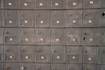Boites aux lettres à la poste de Granada, Nicaragua