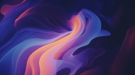 background with vibrant stripes in shades of purple, blue, and pink.