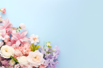 Obraz na płótnie Canvas bouquet of flowers background