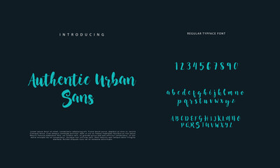 Best Alphabet Painting Paint Brush Beauty Script Logotype Font lettering handwritten
