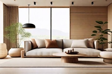 Scandinavian Apartment Minimalist Japanese Design, Cozy Ambiance, Natural Light