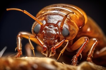 Detailing of the bed bug, macro photography