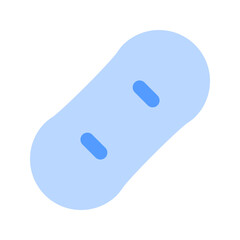 snowboard duotone icon