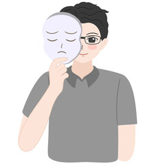 Fototapeta premium double personality disorder