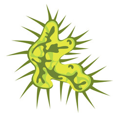 molecule, virus and Bacteria environment