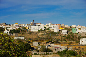 Obraz premium View of Arico (Canary Islands, Spain). A beautiful town in the south of the island of Tenerife, where a rich architectural and cultural heritage is preserved