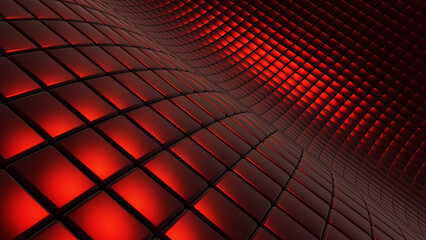 Dark red metallic background, metal modern  technology geometric backdrop useful for wallpaper.