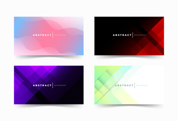 Abstract background. colorful. gradient. set collection 4. slash. combination. modern
