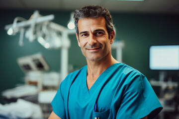 Portrait of Doctor smiling in operating theater