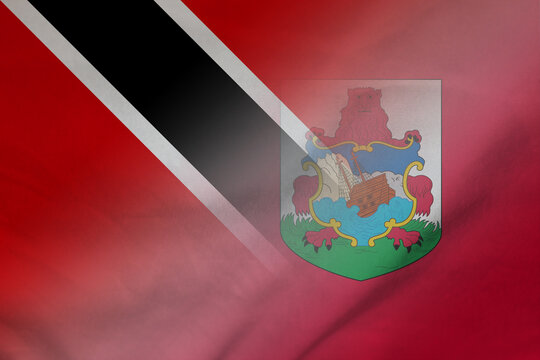 Trinidad and Tobago and Bermuda political flag transborder contract BMU TTO