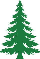 Christmas tree isolated on white background