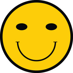 Happy smiley face Icon. Smiling Face Flat Style. Smiley face emoji