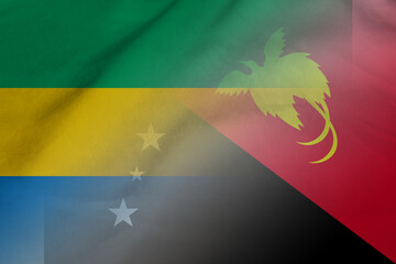Gabon and Papua New Guinea official flag international negotiation PNG GAB