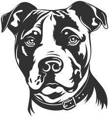 black and white silhouette of a dog, no background